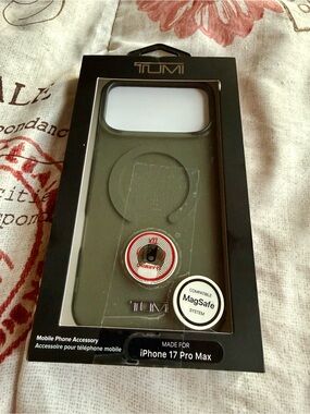 New TUMI Apple iPhone 17 Pro Max Magsafe Phone Grey/Gray/Green Case